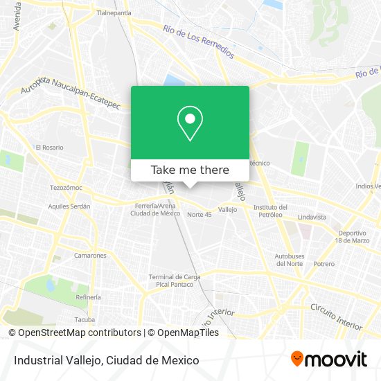 Industrial Vallejo map