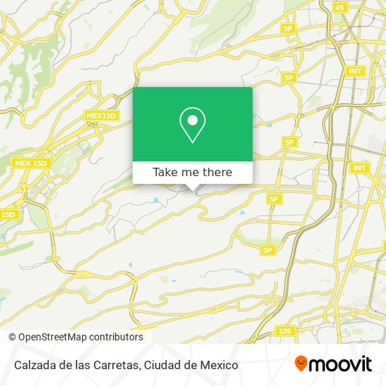 Calzada de las Carretas map
