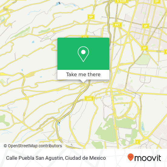 Calle Puebla San Agustin map