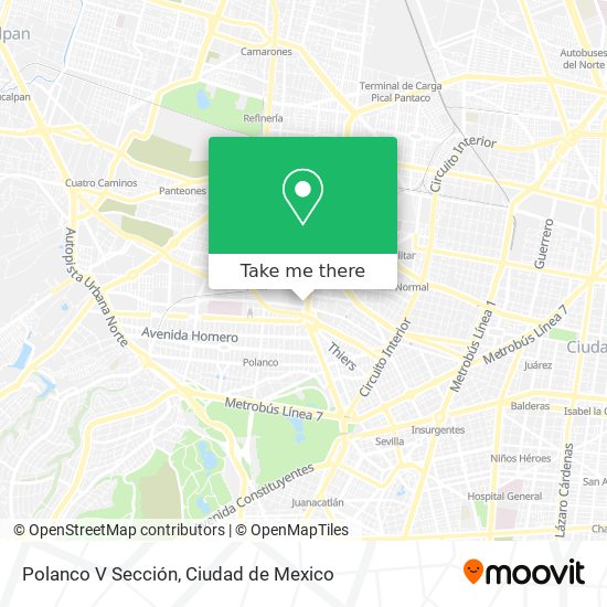 Polanco V Sección map