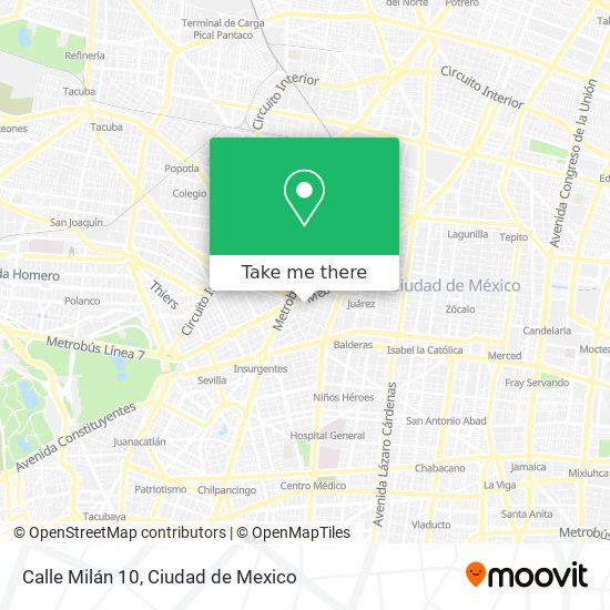 Calle Milán 10 map