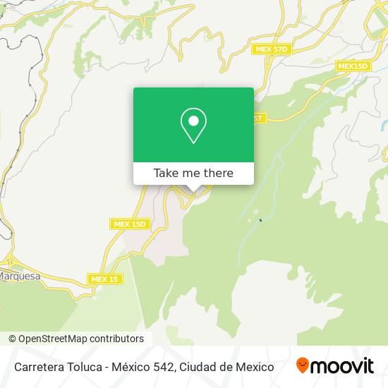 Mapa de Carretera Toluca - México 542