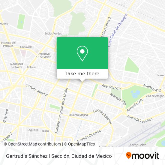 Mapa de Gertrudis Sánchez I Sección
