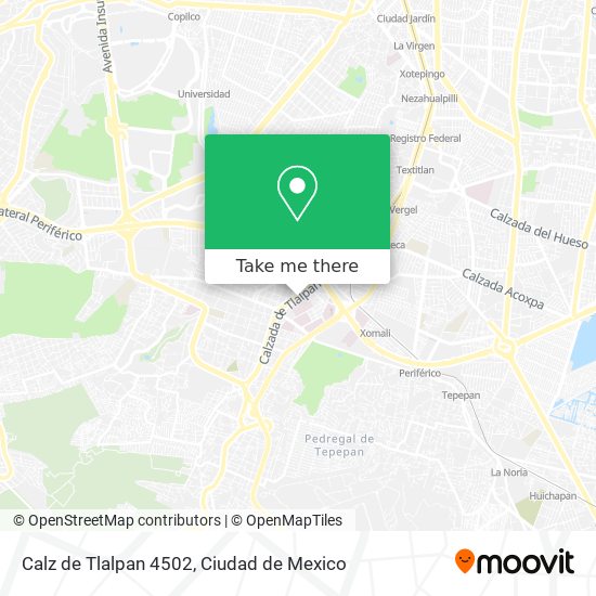 Calz de Tlalpan 4502 map