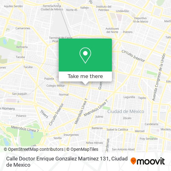 Calle Doctor Enrique González Martínez 131 map