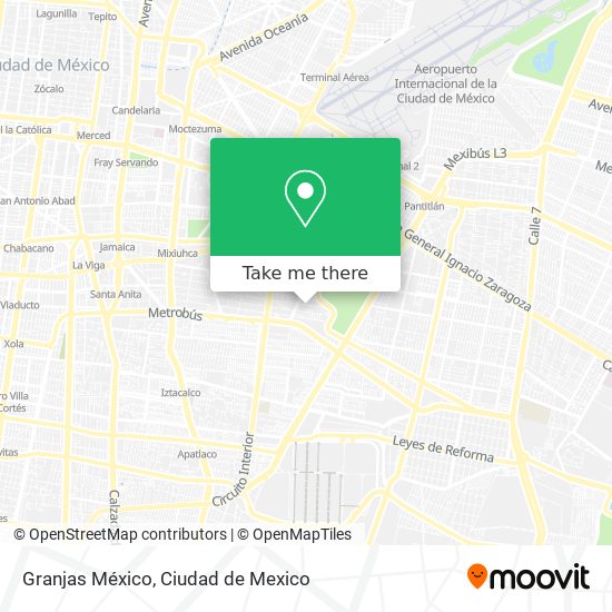 Granjas México map