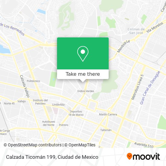 Mapa de Calzada Ticomán 199