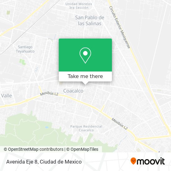 Mapa de Avenida Eje 8