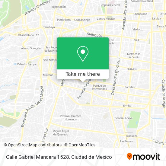 Calle Gabriel Mancera 1528 map