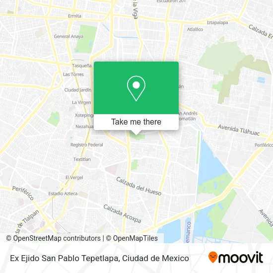 Ex Ejido San Pablo Tepetlapa map