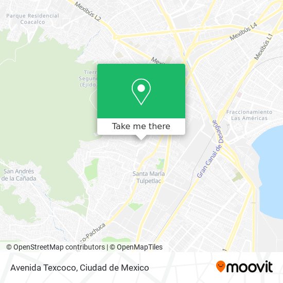 Mapa de Avenida Texcoco