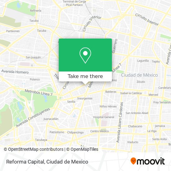 Reforma Capital map