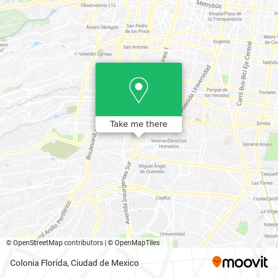 Mapa de Colonia Florida