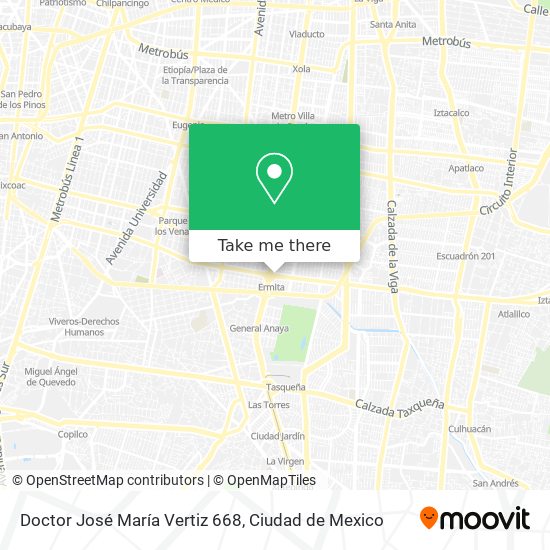 Doctor José María Vertiz 668 map