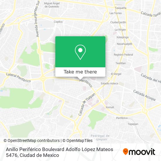 Anillo Periférico Boulevard Adolfo López Mateos 5476 map