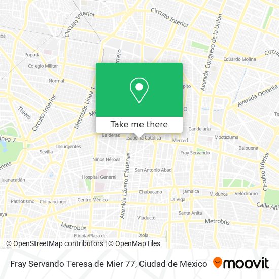 Fray Servando Teresa de Mier 77 map