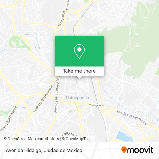 Avenida Hidalgo map