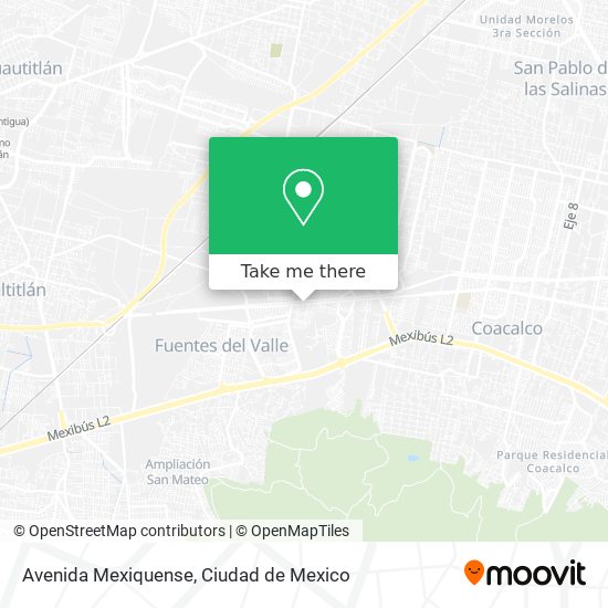 Avenida Mexiquense map