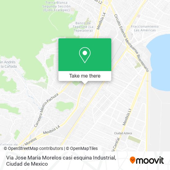 Via Jose Maria Morelos casi esquina Industrial map