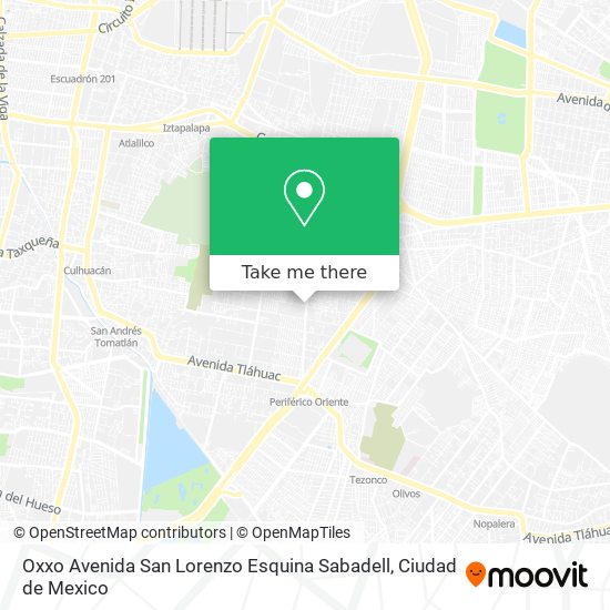 Oxxo Avenida San Lorenzo Esquina Sabadell map