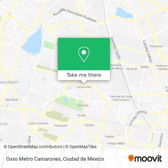 Mapa de Oxxo Metro Camarones