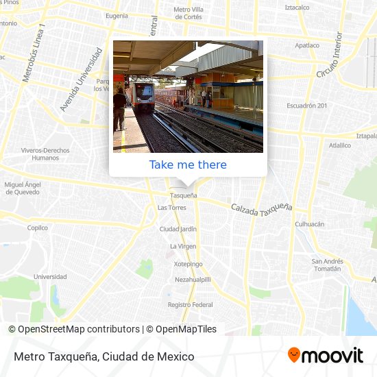 Mapa de Metro Taxqueña