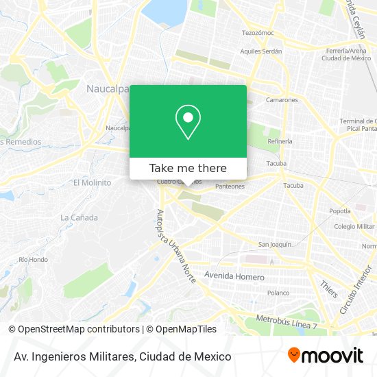 Mapa de Av. Ingenieros Militares