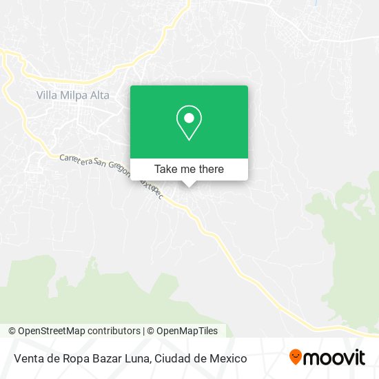 Mapa de Venta de Ropa Bazar Luna