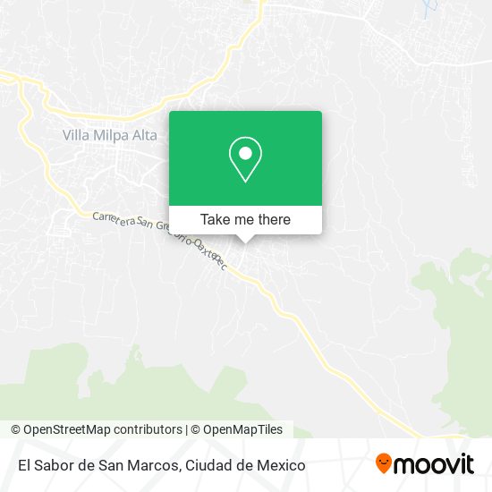 Mapa de El Sabor de San Marcos