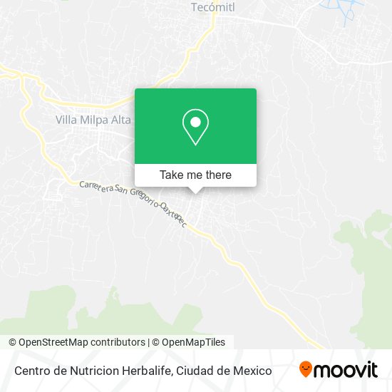 Mapa de Centro de Nutricion Herbalife