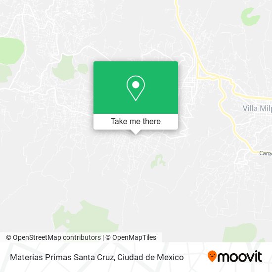 Materias Primas Santa Cruz map