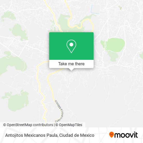 Antojitos Mexicanos Paula map