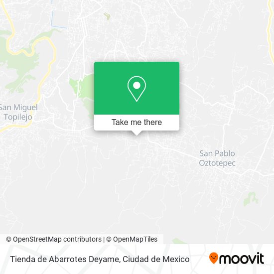 Mapa de Tienda de Abarrotes Deyame