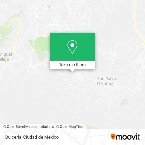 Dulceria map