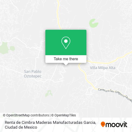 Mapa de Renta de Cimbra Maderas Manufacturadas Garcia