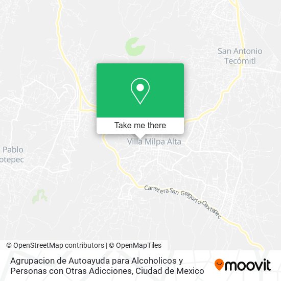 Agrupacion de Autoayuda para Alcoholicos y Personas con Otras Adicciones map