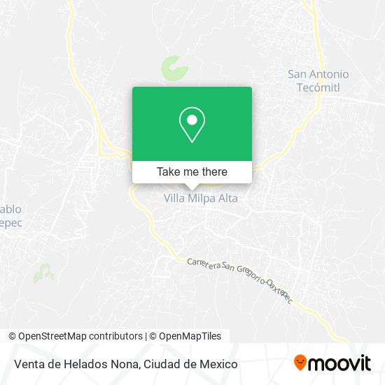 Mapa de Venta de Helados Nona