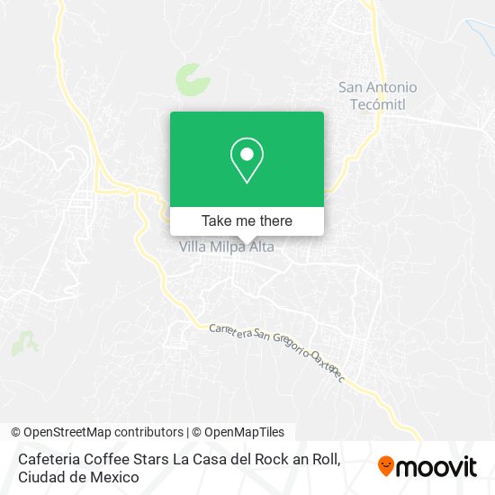 Cafeteria Coffee Stars La Casa del Rock an Roll map