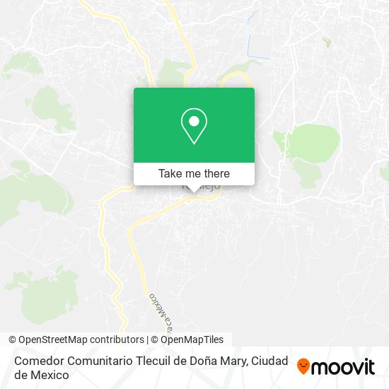 Mapa de Comedor Comunitario Tlecuil de Doña Mary