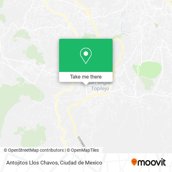 Antojitos Llos Chavos map