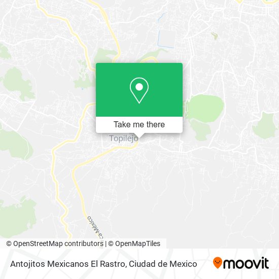 Antojitos Mexicanos El Rastro map