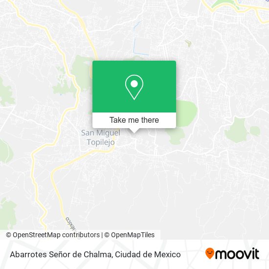 Mapa de Abarrotes Señor de Chalma