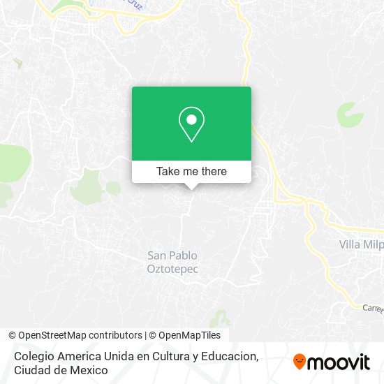 Mapa de Colegio America Unida en Cultura y Educacion