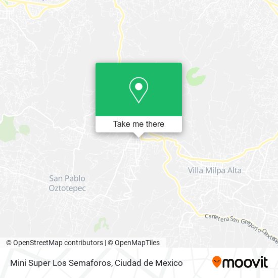 Mapa de Mini Super Los Semaforos