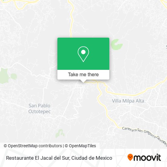 Mapa de Restaurante El Jacal del Sur