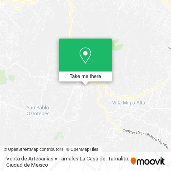 Venta de Artesanias y Tamales La Casa del Tamalito map
