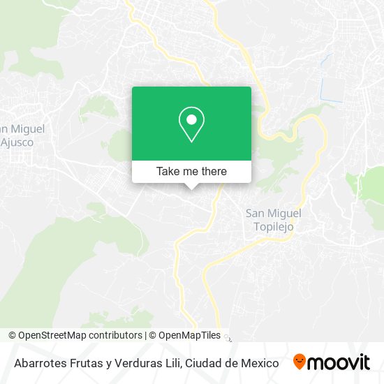 Abarrotes Frutas y Verduras Lili map
