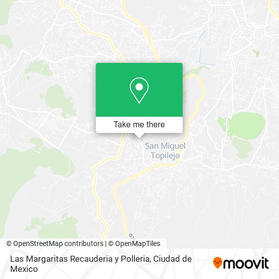 Las Margaritas Recauderia y Polleria map