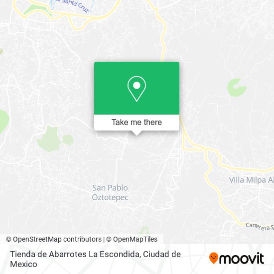 Tienda de Abarrotes La Escondida map