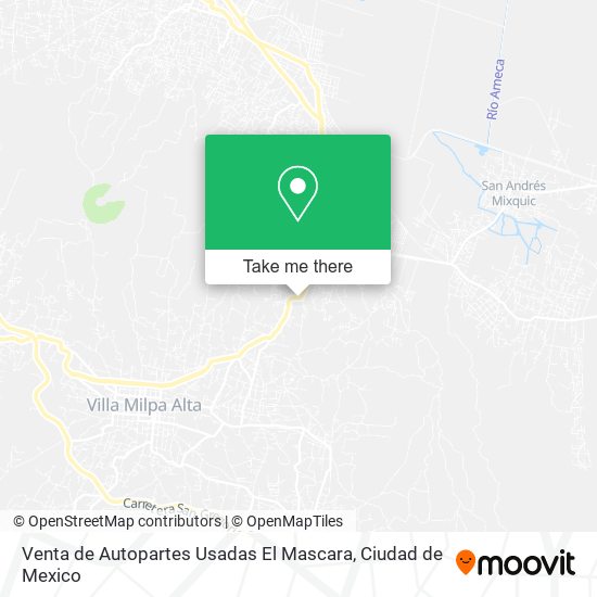 Venta de Autopartes Usadas El Mascara map